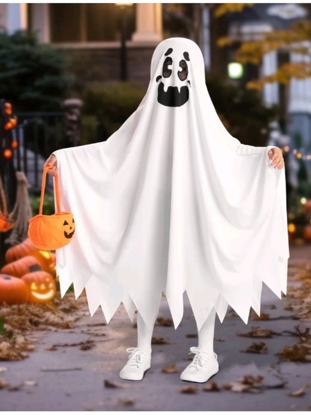 Kids Ghost Costume Size Small 5-7